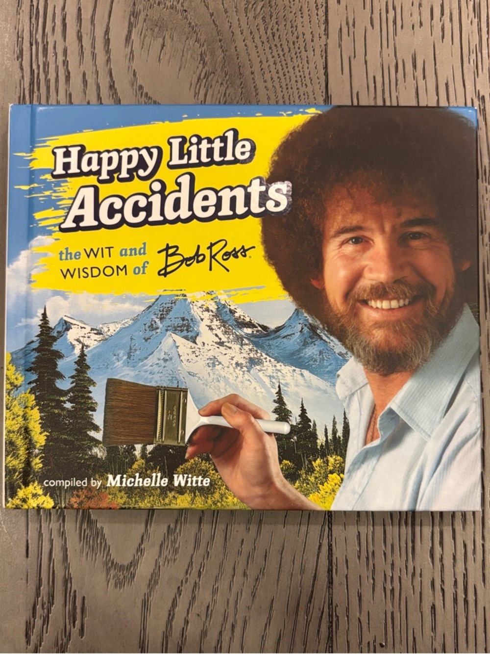 Urban Outfitters Happy Little Accidents Book - Blue/Yellow Cover